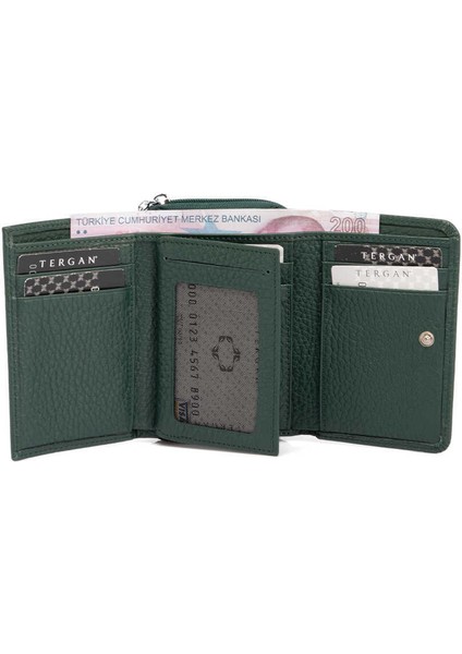 Yeşil Hakiki Deri Kadın Cüzdan - S1CB00005798-I5T