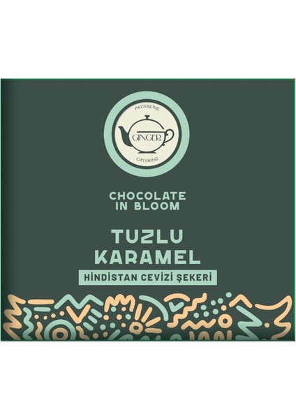 Chocolate In Bloom - Tuzlu Karamel Tablet Çikolata (40 Gr)