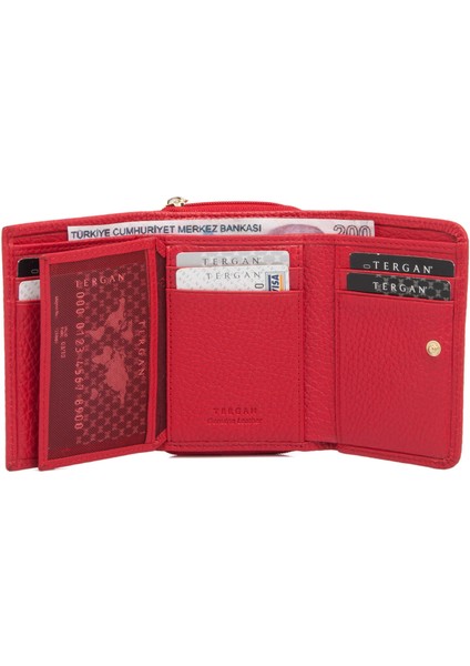 Kırmızı Hakiki Deri Kadın Cüzdan - S1CB00005798-B68