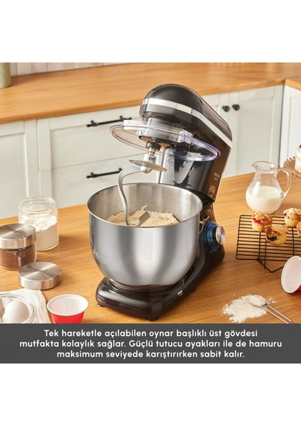 Chefcrafter Stand Mikser Mutfak Şefi 1900W Black fırsatları