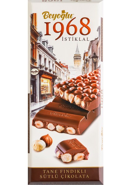 Beyoğlu 1968 Istiklal Tane Fındıklı Çikolata 175 Gr.