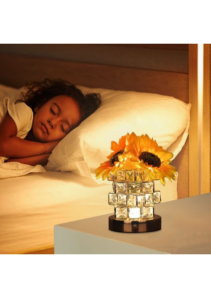 LED Ayçiçeği Gece Lambası Dekoratif Masa Lambası Ortam Işığı Doğum Günü Hediyesi Ayçiçeği Gece Lambası (Yurt Dışından) fiyatları