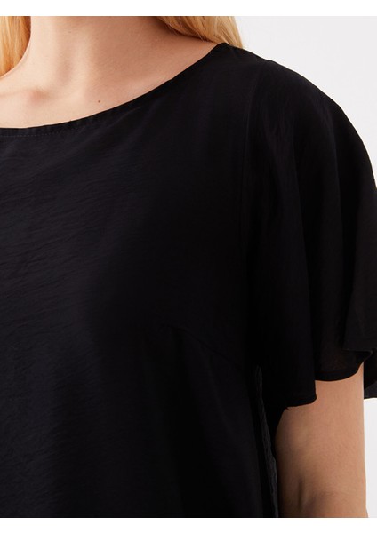 Yeni Sezon Bisiklet Yaka Düz Kısa Kollu Elbise fırsatları