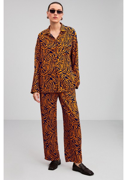 Florian Culotte Loose Fit Turuncu Pantolon