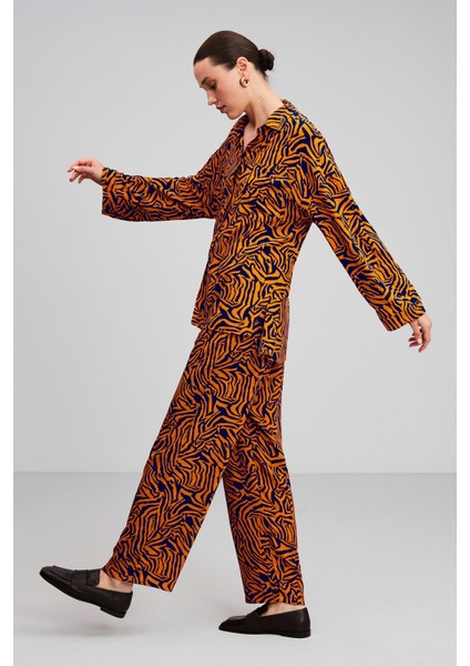 Florian Culotte Loose Fit Turuncu Pantolon modelleri