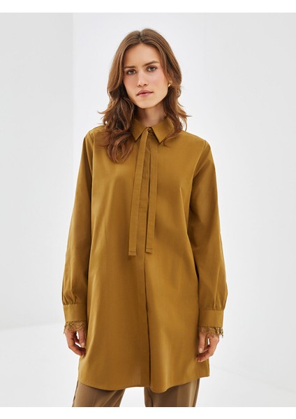 Yeni Sezon Poplin Kadın Gömlek Tunik