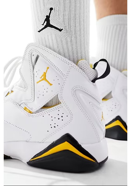 Air Jordan True Flight Leather Mens Sneaker Hakiki Deri Günlük Spor Ayakkabı Beyaz modelleri