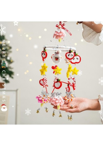 Noel Süsleri Bükülmüş Çubuk Noel Ağacı Çanı Asılı Süslemeler El Yapımı Örgü Diy Malzeme Paketi Sahne Dekorasyonu (Tutkal Tabancası A) (Yurt Dışından) fırsatları