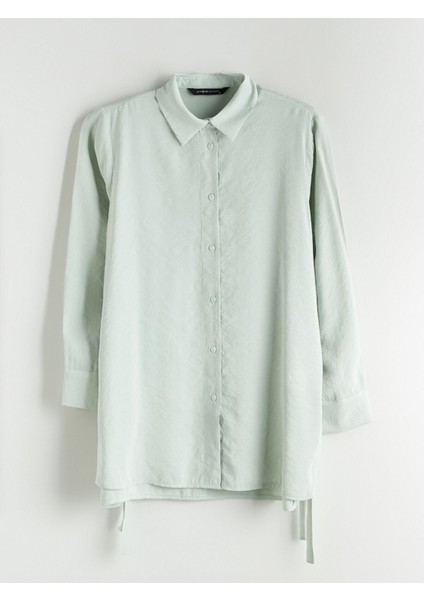 Yeni Sezon Modal Karışımlı Oversize Kadın Gömlek Tunik