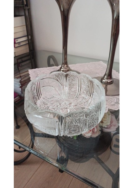 Vintage Cam Kesme Kristal Dekorluk Süs & 20X9 cm & 80'ler fırsatları