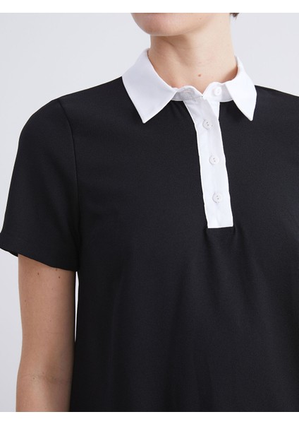 Yeni Sezon Gömlek Yaka Pileli Mini Elbise modelleri