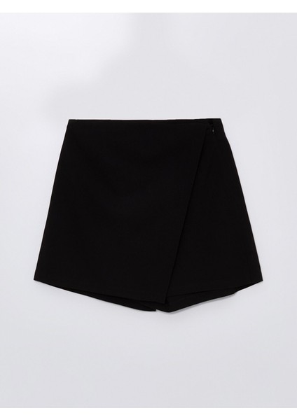 Yeni Sezon Kadın Beli Fermuarlı Düz Şort Etek indirimleri