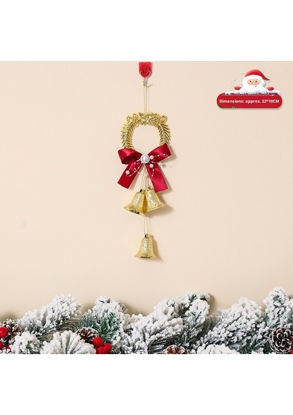 Yeni Yılbaşı Ağacı Çanları Asılı Yılbaşı Dekorasyonu Ortam Çanları (Yurt Dışından)
