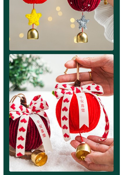 Yeni Yılbaşı Ağacı Çanları Asılı Yılbaşı Dekorasyonu Ortam Çanları (Yurt Dışından) modelleri