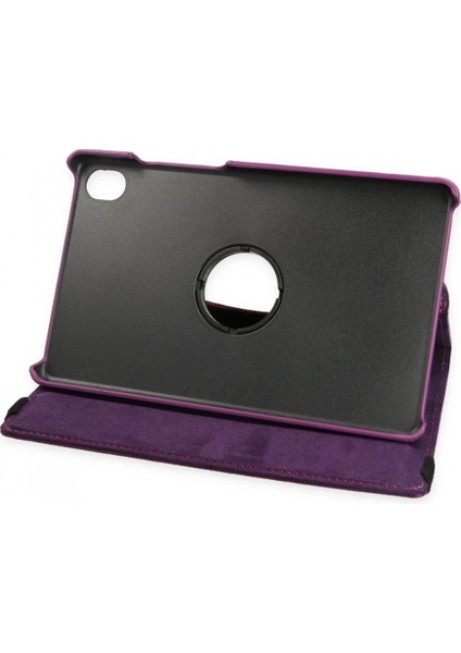 Lenovo Tab M8 Kılıf 360 Tablet Deri Kılıf - Mürdüm modelleri