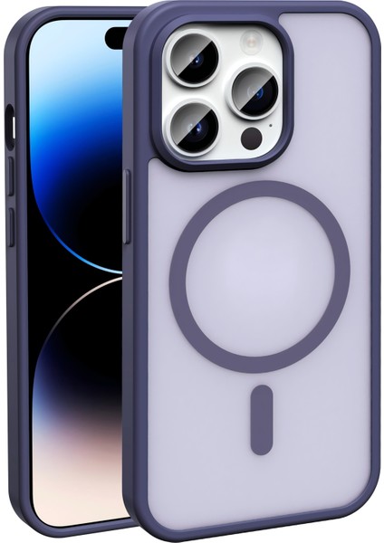iPhone 14 Pro Kılıf Magsafe Şarj Özellikli Mat Arka Yüzey Sio Kapak