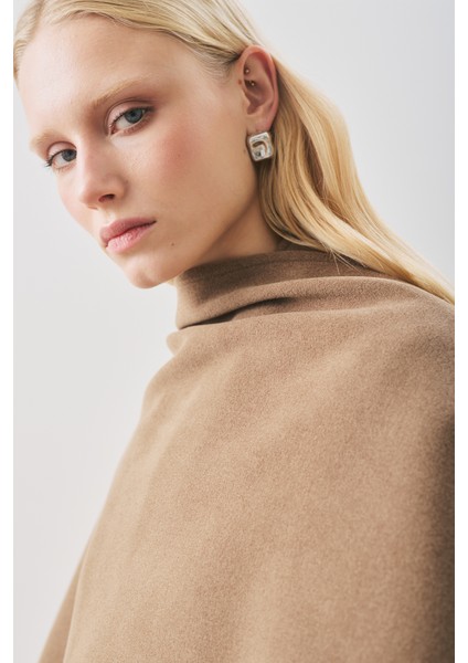 Soft Kaşe Atkılı Kaban Kahverengi indirimleri