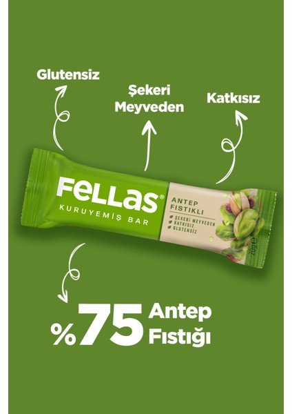 Antep Fıstıklı Kuruyemiş Bar (20G) 6'lı Deneme Kutusu fırsatları