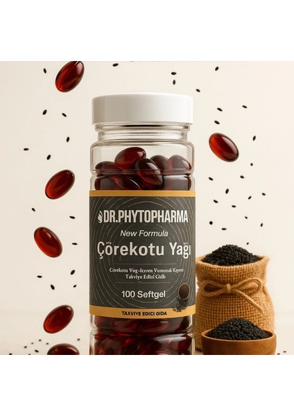 Çörekotu Yağı Kapsülü 100 Softjel 1150MG