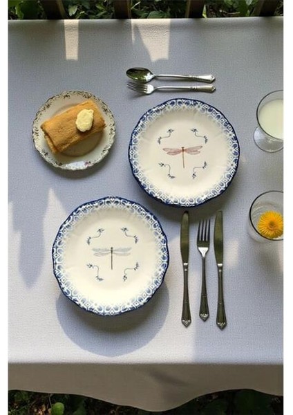 Porselen Libella 6'lı Pasta Takımı