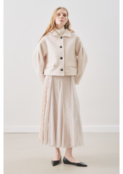 Boucle Kısa Kaban Ekru fiyatları