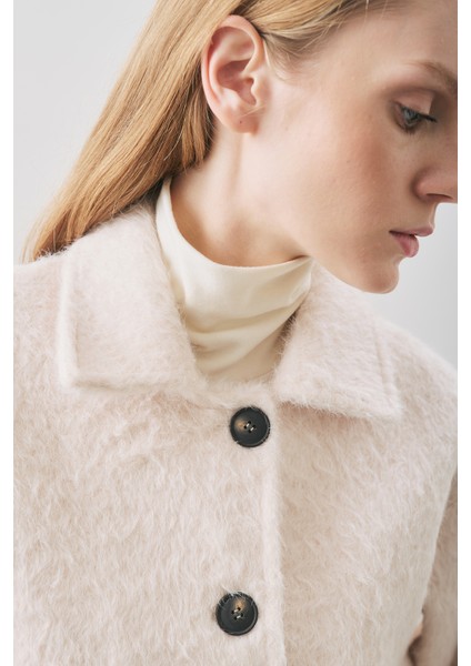 Boucle Kısa Kaban Ekru fırsatları