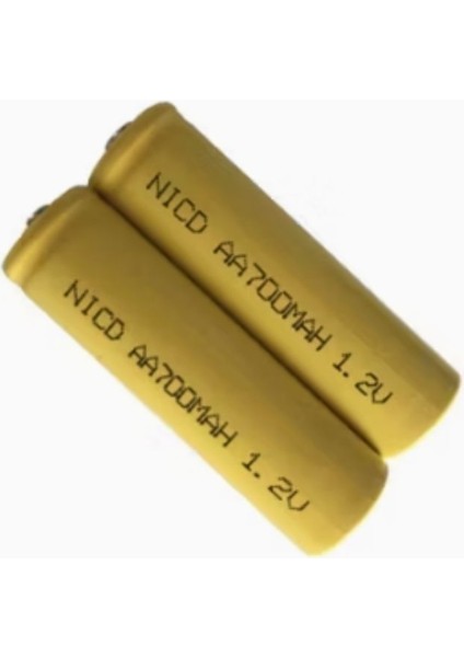 NI-CD1.2V Aa 700MAH Şarj Edilebilir Li-Ion Pil 1,2V Pil - 2 Adet