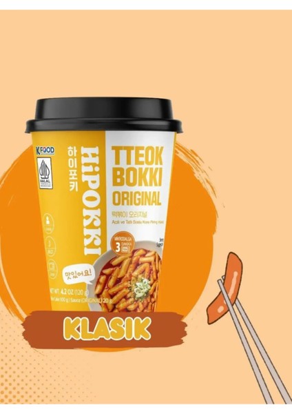 Hipokki Aci ve Tatli Soslu Kore Tteokbokki Pirinç Keki 120GR 10'lu Set fırsatları