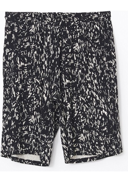 Yeni Sezon Beli Lastikli Desenli Kadın Şort indirimleri