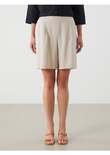 Yeni Sezon Beli Lastikli Kadın Pileli Şort fiyatları