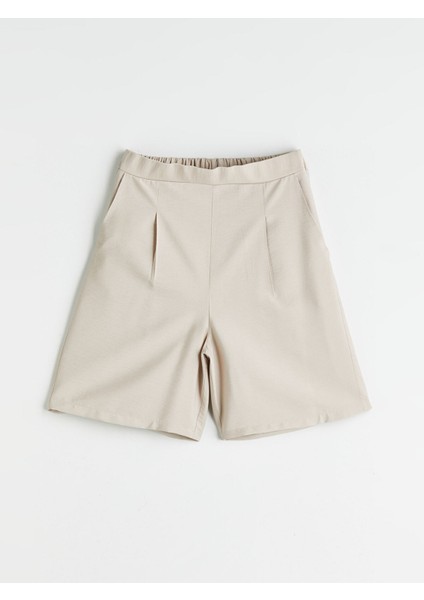 Yeni Sezon Beli Lastikli Kadın Pileli Şort indirimleri