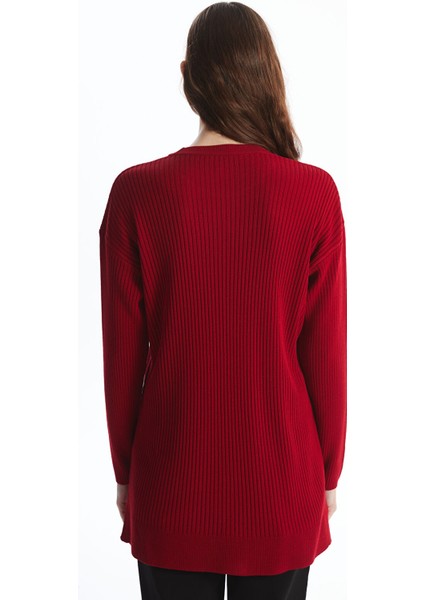 Yeni Sezon Bisiklet Yaka Düz Uzun Kollu Kadın Triko Tunik fırsatları