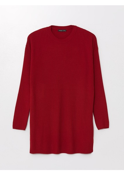 Yeni Sezon Bisiklet Yaka Düz Uzun Kollu Kadın Triko Tunik indirimleri