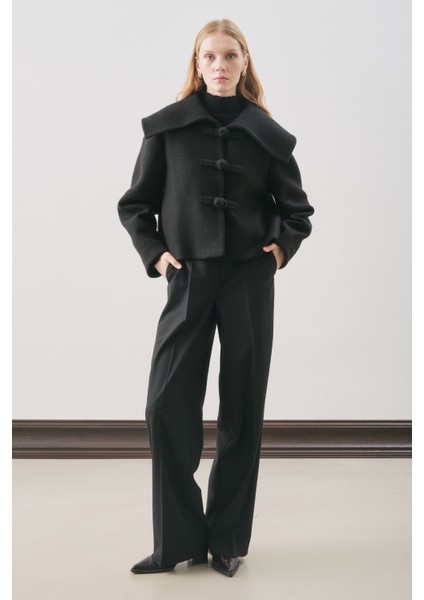 Isabel Kısa Kaşe Ceket Siyah fiyatları