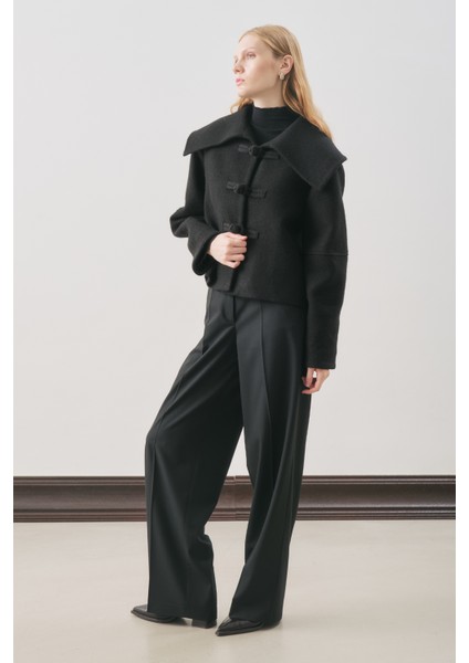 Isabel Kısa Kaşe Ceket Siyah modelleri