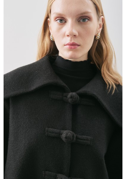 Isabel Kısa Kaşe Ceket Siyah indirimleri