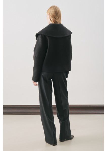 Isabel Kısa Kaşe Ceket Siyah