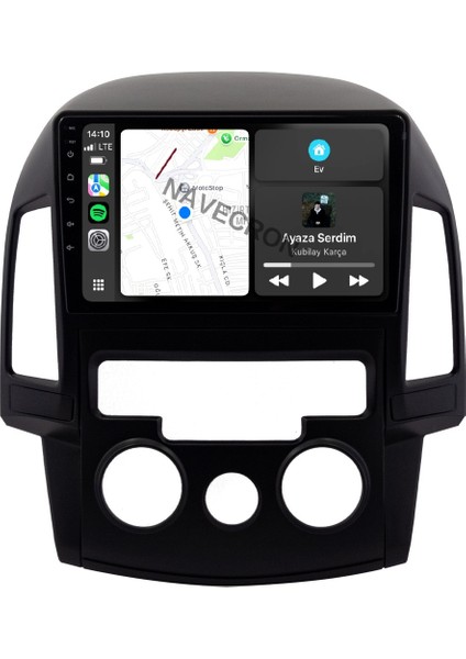 Hyundaı I30 2008-11 9" Uyumlu Android Multimedia Gerçek 4/64 Kablosuz Carplay Geri Görüş Kameralı