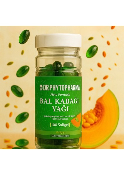 Bal Kabağı Yağı Kapsülü 100SOFTJEL 1150MG