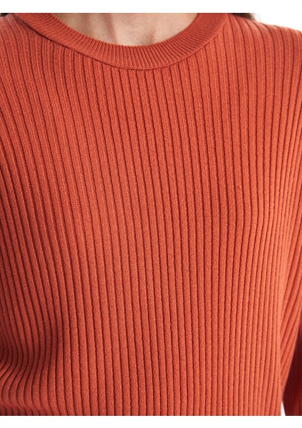 Yeni Sezon Bisiklet Yaka Düz Uzun Kollu Kadın Triko Tunik modelleri