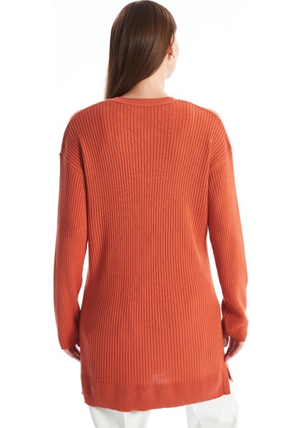 Yeni Sezon Bisiklet Yaka Düz Uzun Kollu Kadın Triko Tunik fırsatları