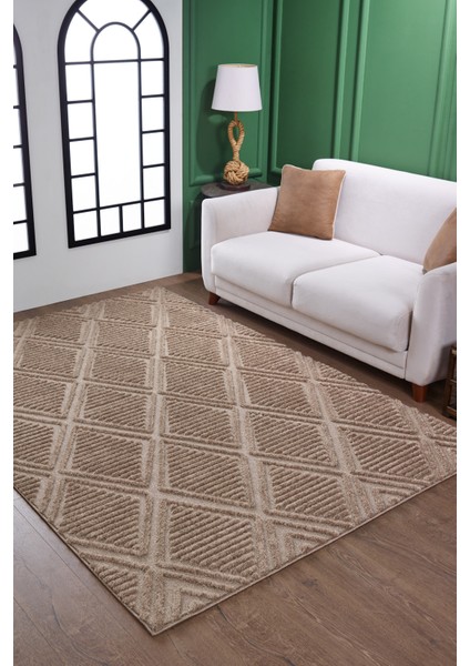 Quincey Bukleli Yumuşak Peluş Post Shaggy Krem Çocuk Odası Oturma Odası Salon Mutfak Halısı