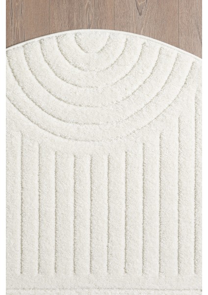 Ariana Bukleli Yumuşak Peluş Post Shaggy Krem Çocuk Odası Oturma Odası Salon Mutfak Halısı modelleri