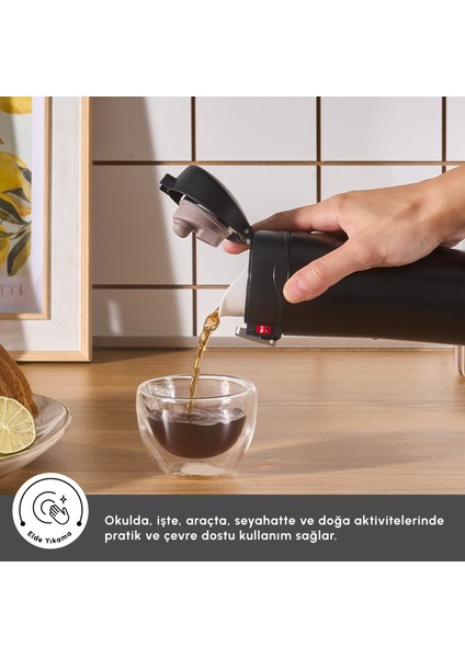 Pluton Çelik Sızdırmaz Termos 350 ml Siyah fırsatları