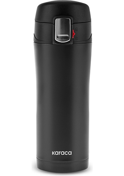 Pluton Çelik Sızdırmaz Termos 350 ml Siyah