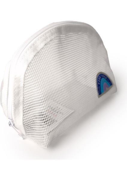 Örgü Makyaj Çantası Beyaz modelleri