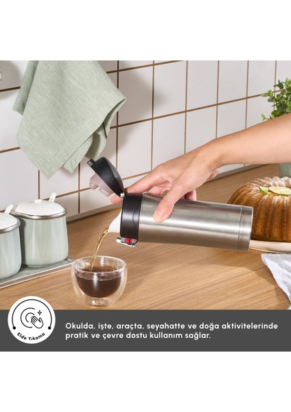 Pluton Çelik Sızdırmaz Termos 350 ml Inox indirimleri