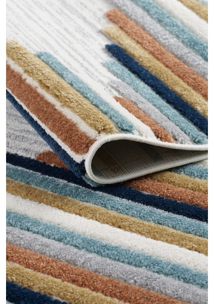 Quincey Bukleli Yumuşak Peluş Post Shaggy Krem Çocuk Odası Oturma Odası Salon Mutfak Halısı