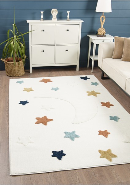 Quincey Bukleli Yumuşak Peluş Post Shaggy Krem Çocuk Odası Oturma Odası Salon Mutfak Halısı fiyatları