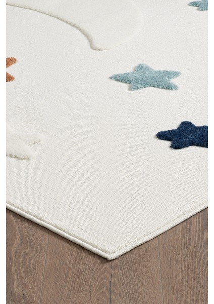 Quincey Bukleli Yumuşak Peluş Post Shaggy Krem Çocuk Odası Oturma Odası Salon Mutfak Halısı fırsatları